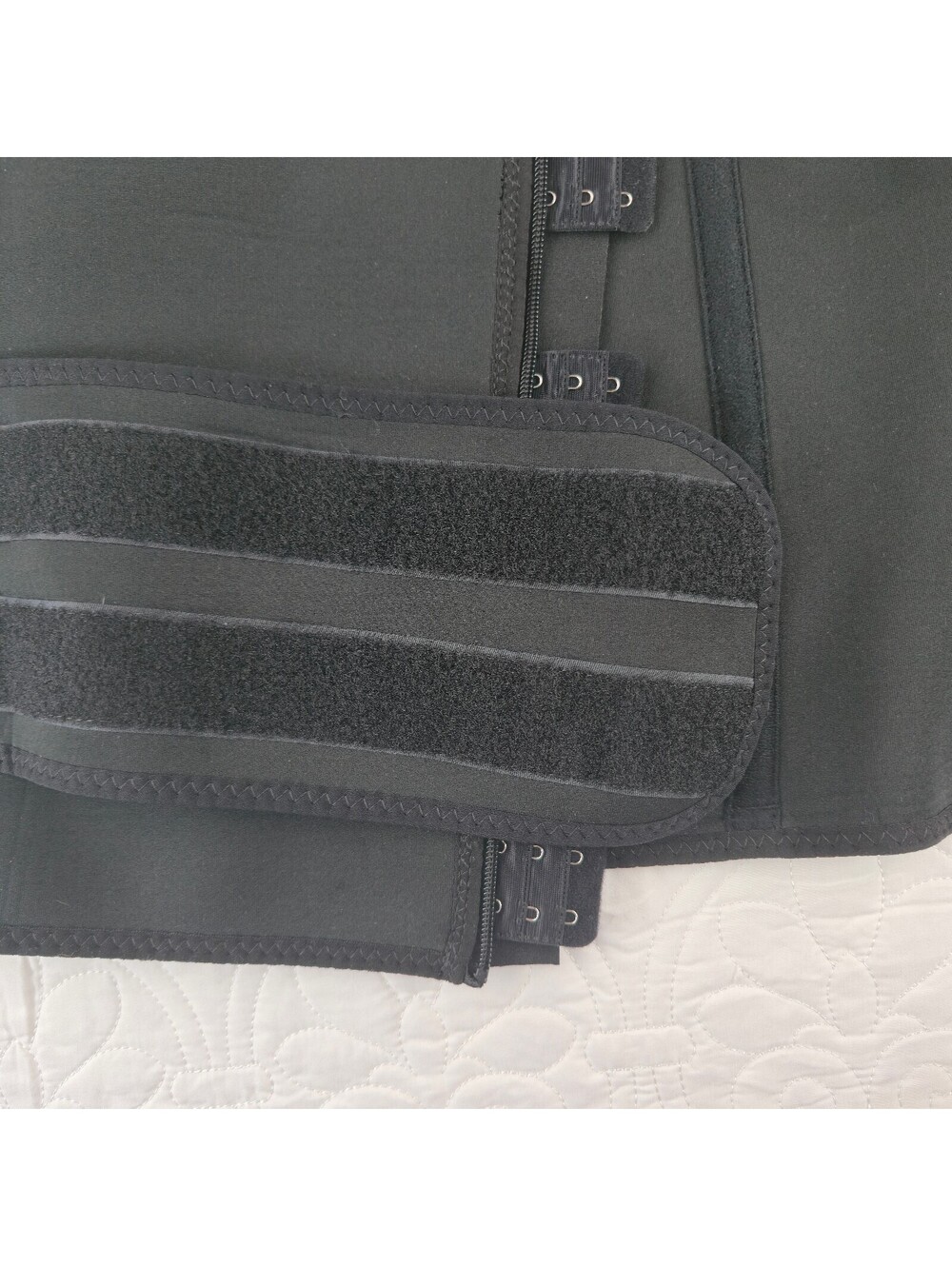 HOPLYNN Neoprene Sweat Waist Trainer Corset Trimmer Shaper Black Size L - Picture 3 of 5